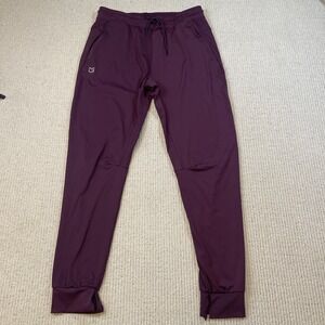G Gradual Men's Large Jogger Pants Athletic Training Gym Tapered Maroon